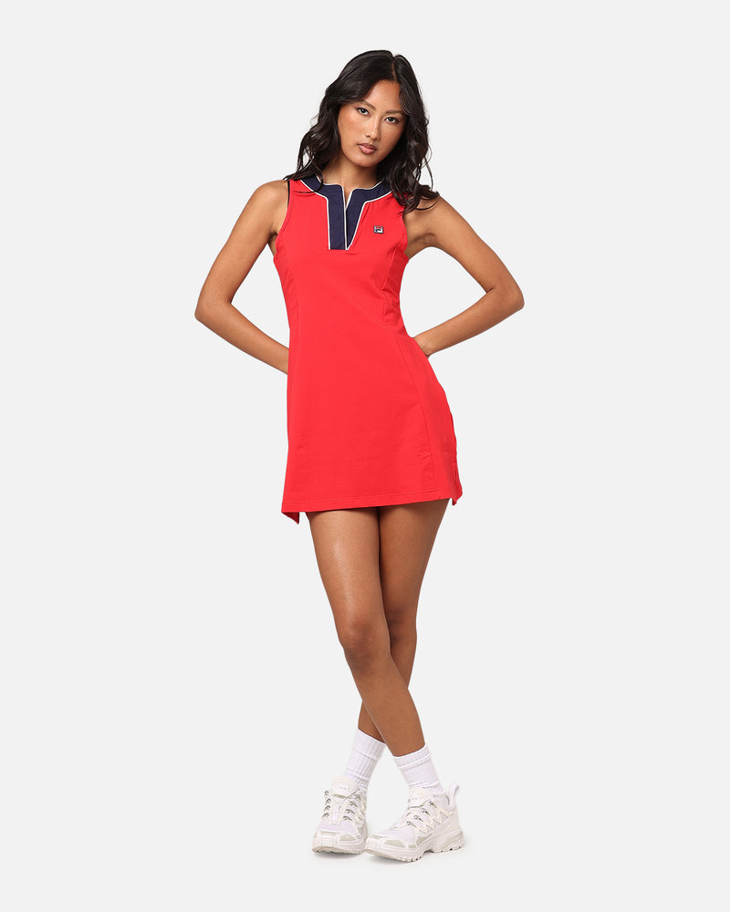 Fila Women's Erika Tape Neck Tennis Dress Fila Red/Fila Navy