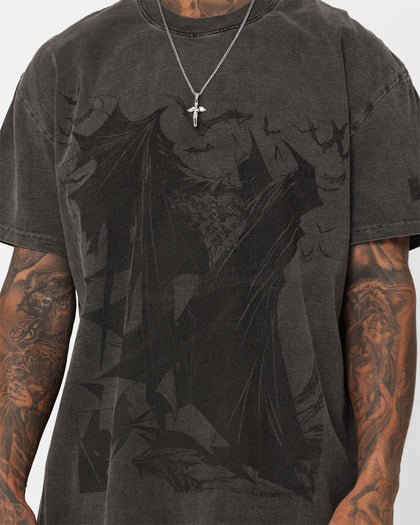 Goat Crew X DC Batman Issue #423 Noir Heavyweight Vintage T-Shirt Black Wash