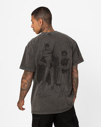 Goat Crew X DC Batman Issue #01 Noir Heavyweight Vintage T-Shirt Black Wash