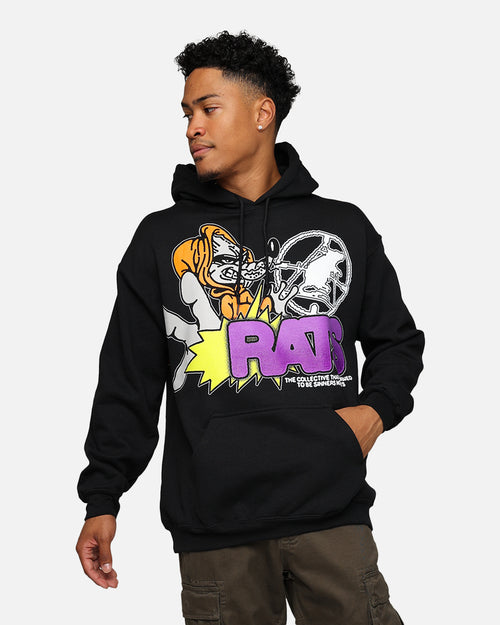Rats Get Fat Ratpack Hoodie Black