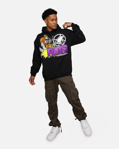 Rats Get Fat Ratpack Hoodie Black