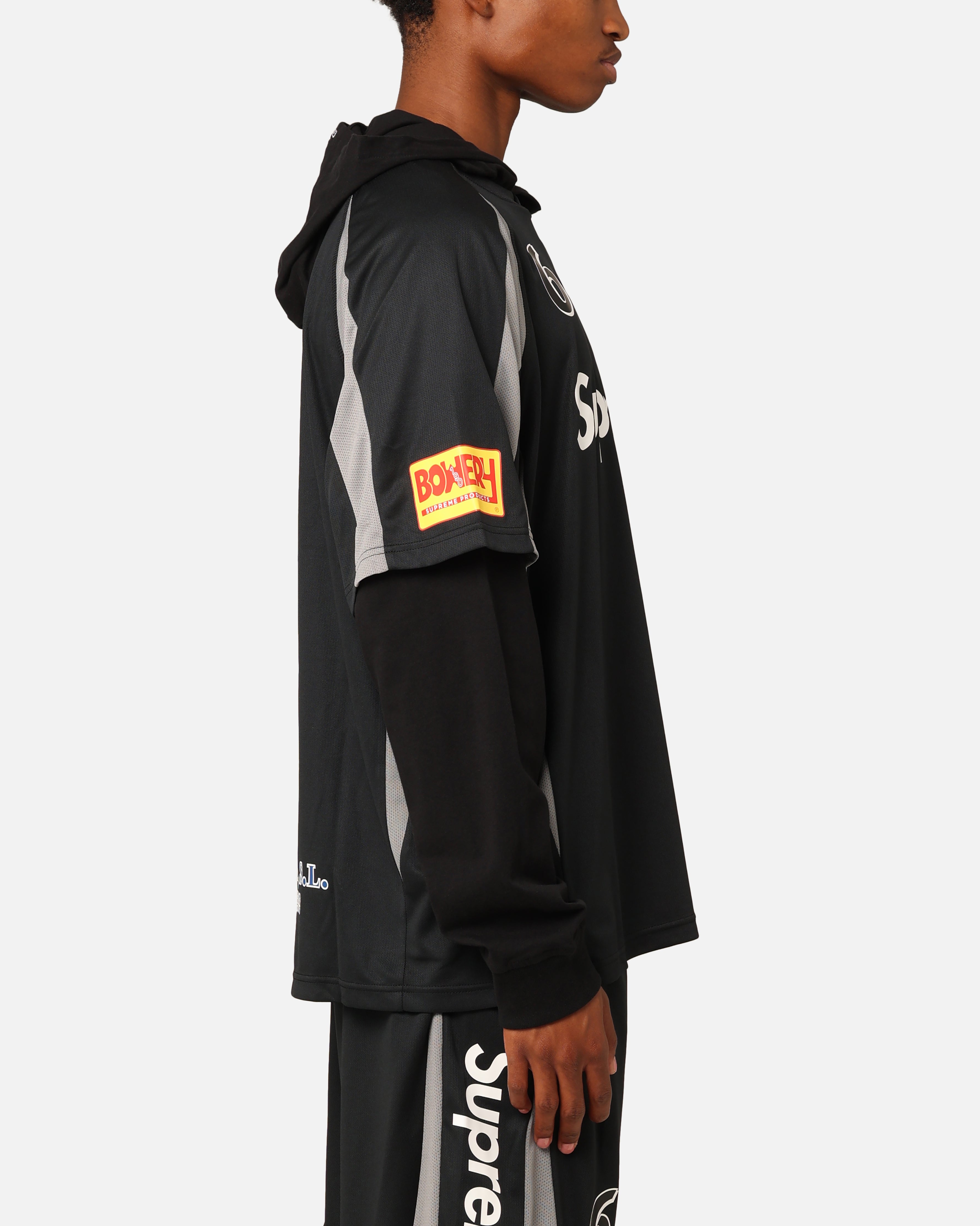 Supreme Hooded Soccer Jersey Black | Culture Kings