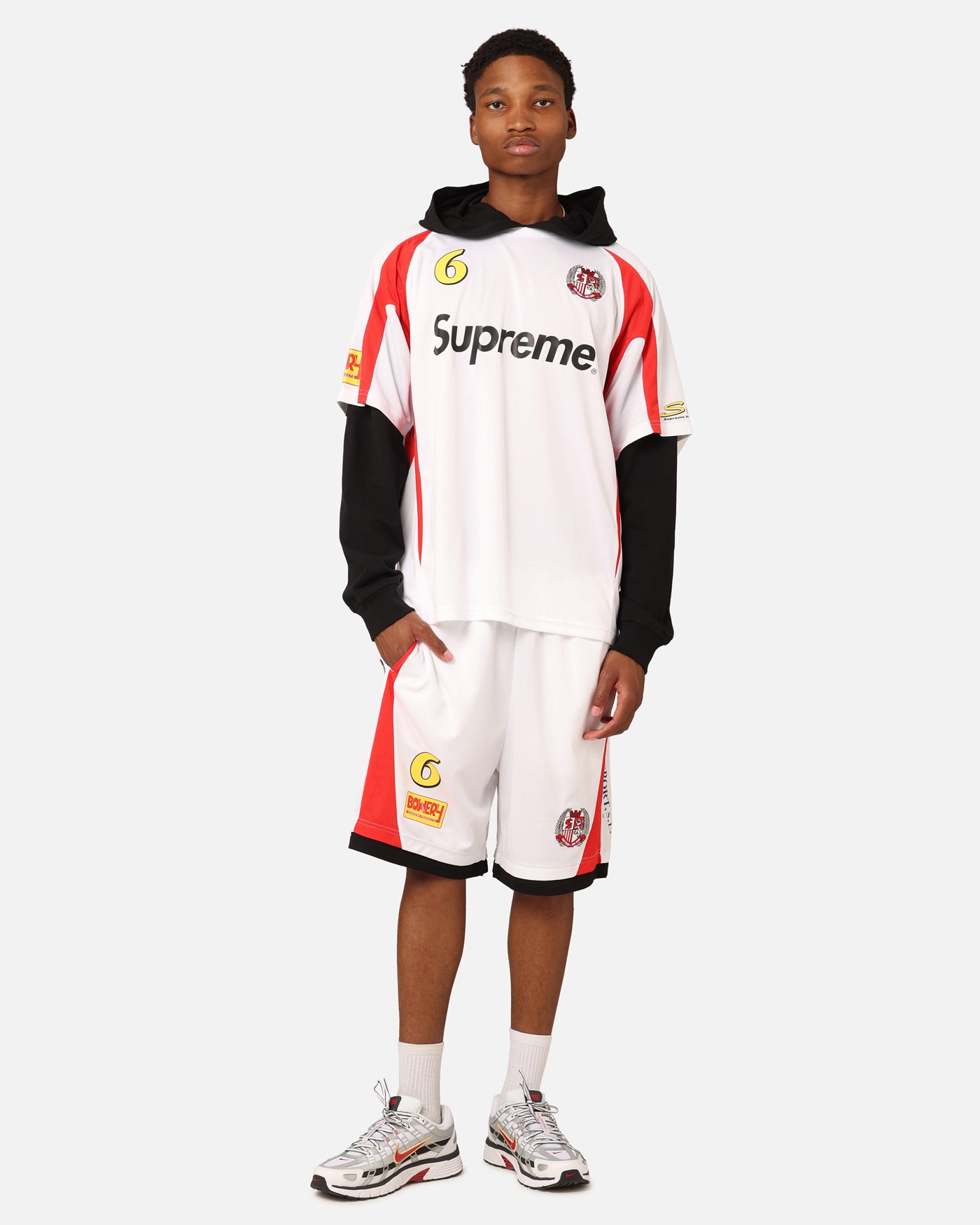 Supreme Hooded Soccer Jersey White | Culture Kings