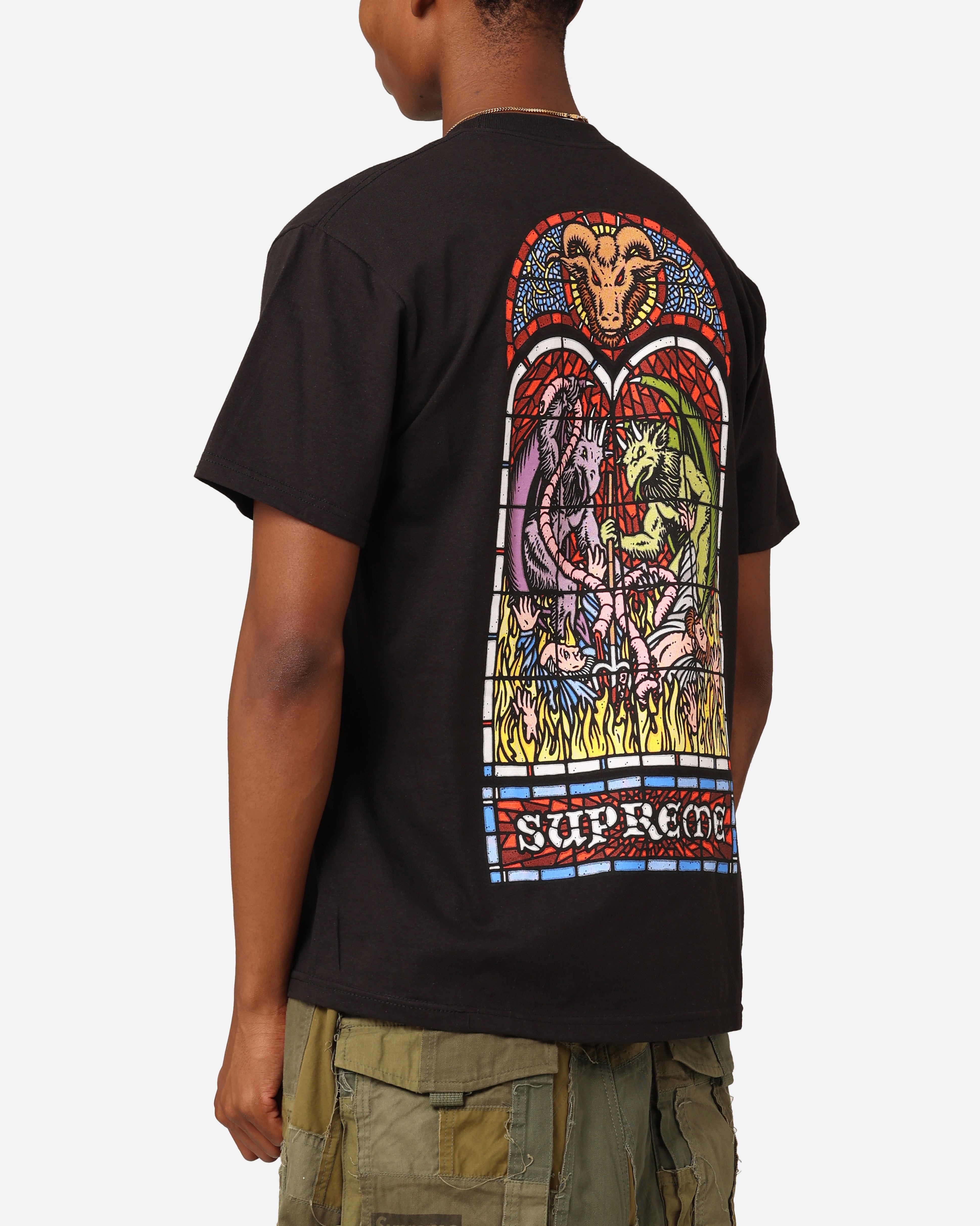 Supreme Worship Tee サイズ XL Black Supreme Worship T-Shirt 'Black Multi-Color' SUP-FW23-012