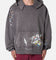 MNML Destroyed Painter Hoodie Charcoal Grey