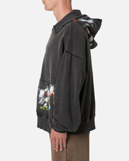 MNML Destroyed Painter Hoodie Vintage Black