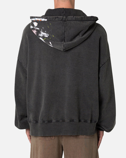 MNML Destroyed Painter Hoodie Vintage Black