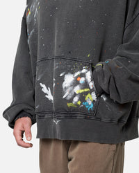 MNML Destroyed Painter Hoodie Vintage Black