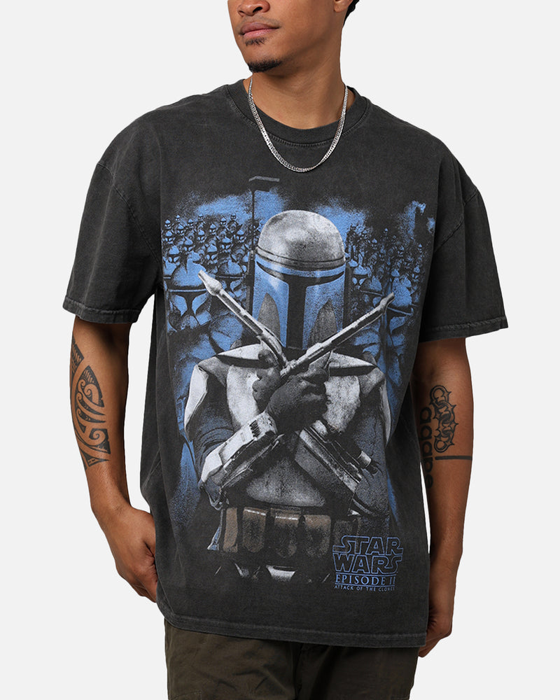 Star Wars Episode II '02 Heavyweight Vintage T-Shirt Black Wash