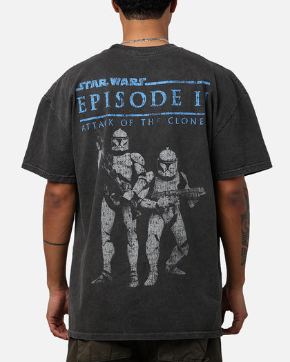 Star Wars Episode II '02 Heavyweight Vintage T-Shirt Black Wash