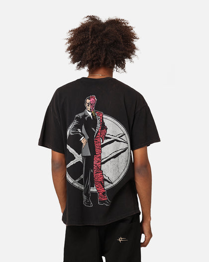 Goat Crew X DC Batman Two Face Vintage T-Shirt Black Wash