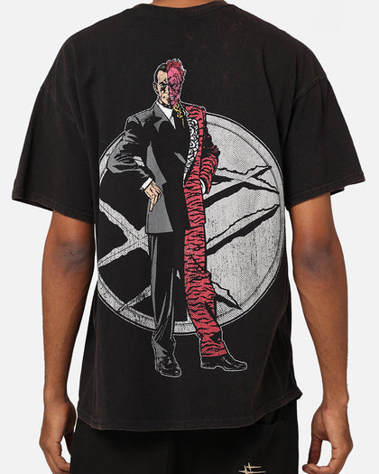 Goat Crew X DC Batman Two Face Vintage T-Shirt Black Wash