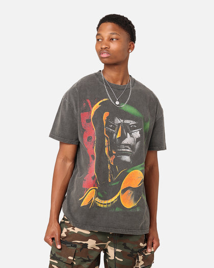 Marvel Doctor Doom Heavyweight Vintage T-Shirt Black Wash