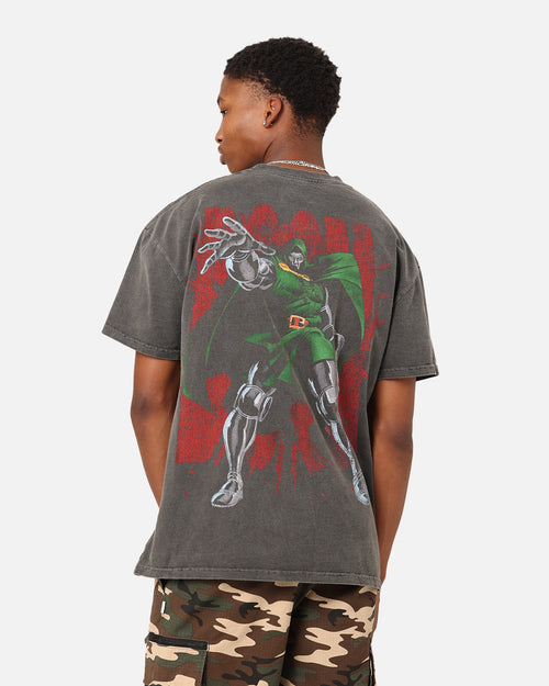 Marvel Doctor Doom Heavyweight Vintage T-Shirt Black Wash