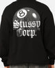 Stüssy 8 Ball Corp Fleece Crewneck Black