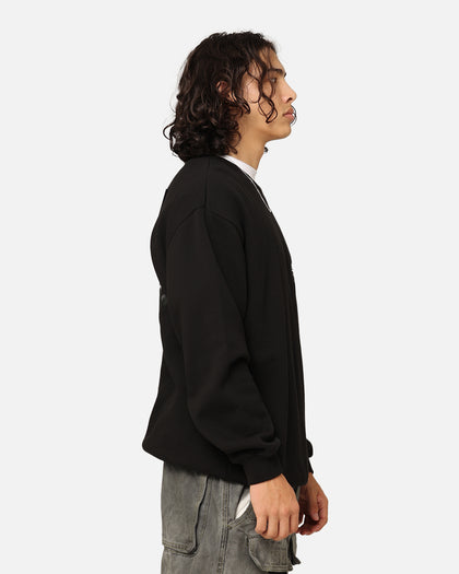Stüssy 8 Ball Corp Fleece Crewneck Black