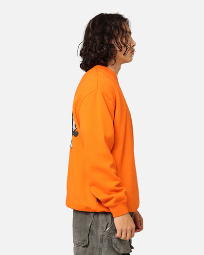 Stüssy 8 Ball Corp Fleece Crewneck Coral