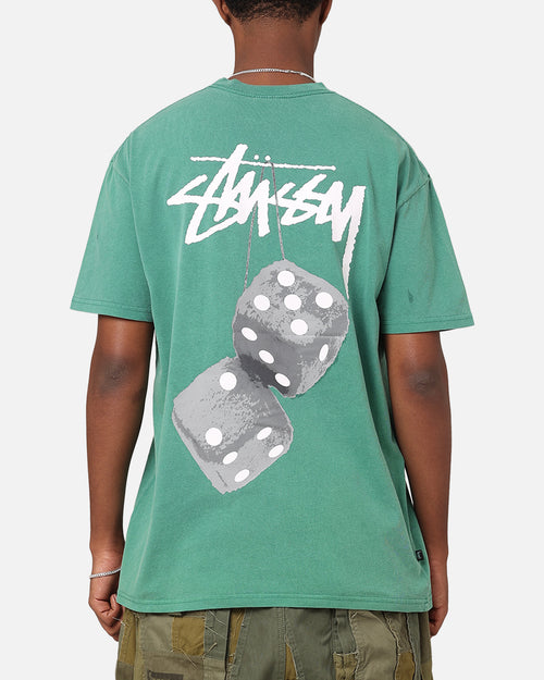 Stüssy Fuzzy Dice T-Shirt Pigment Pigment Pine Green