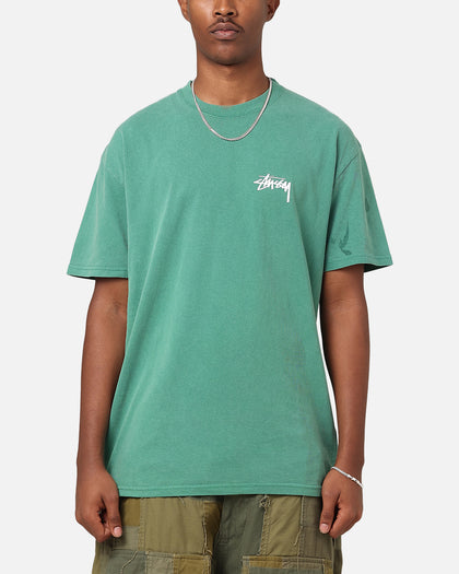 Stüssy Fuzzy Dice T-Shirt Pigment Pigment Pine Green