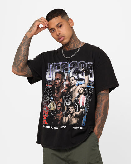 UFC By Goat Crew 293 Card Vintage T-Shirt Black Wash