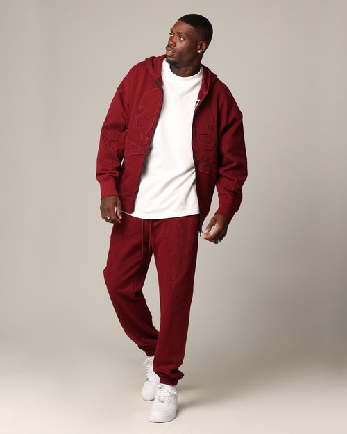 Saint Morta Hellfire Zip Hoodie Lava