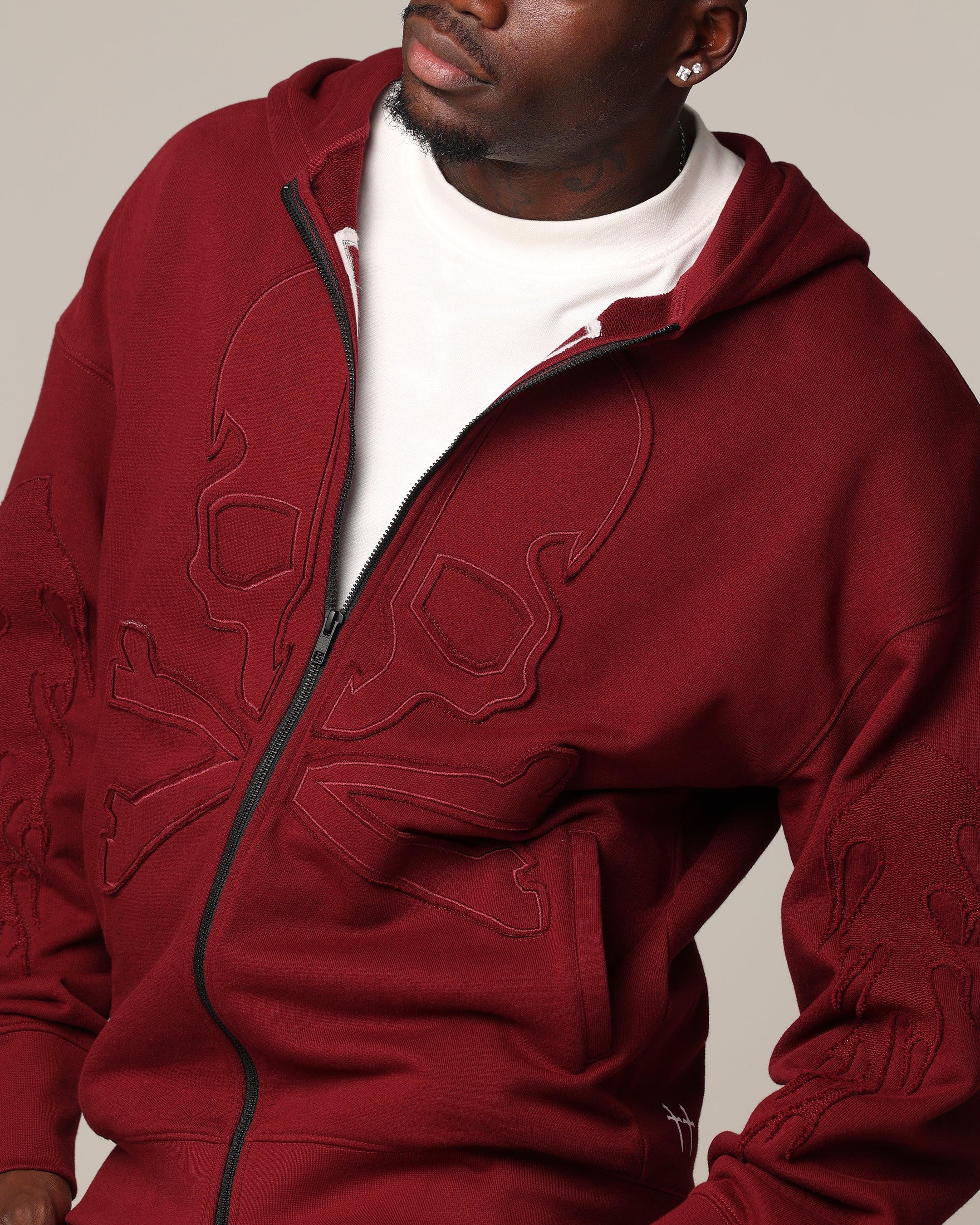 Saint Morta Hellfire Zip Hoodie Lava | Culture Kings