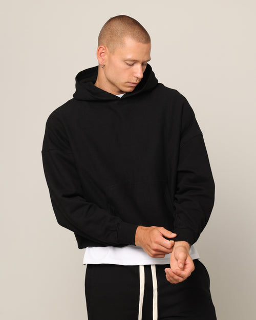 Carré Blanc Oversized Hoodie Black