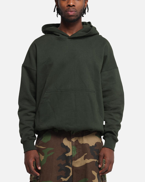 Carré Blanc Oversized Hoodie Dark Green