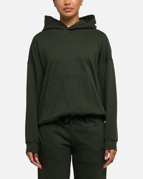 Carré Blanc Oversized Hoodie Dark Green