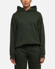 Carré Blanc Oversized Hoodie Dark Green
