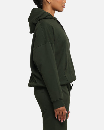 Carré Blanc Oversized Hoodie Dark Green