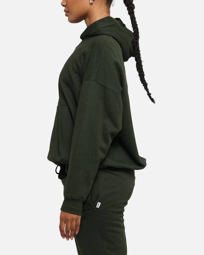 Carré Blanc Oversized Hoodie Dark Green
