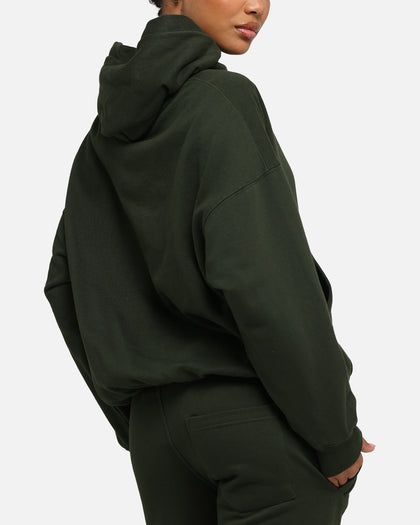 Carré Blanc Oversized Hoodie Dark Green