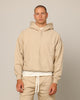 Carré Blanc Oversized Hoodie Stone