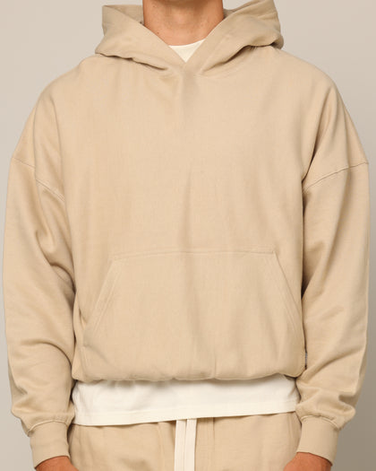 Carré Blanc Oversized Hoodie Stone