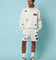 Carré Patchwork Oversized Crewneck Grey Marle