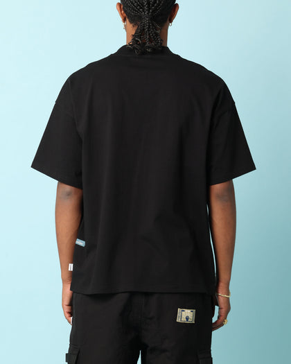 Carré Patchwork Oversized T-Shirt Black