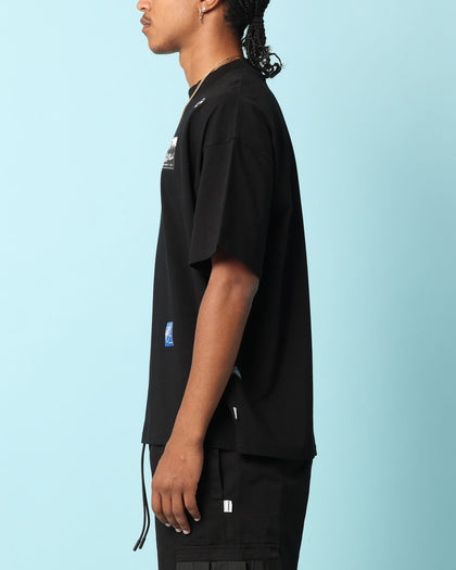 Carré Patchwork Oversized T-Shirt Black