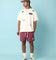 Carré Patchwork Oversized T-Shirt Off White
