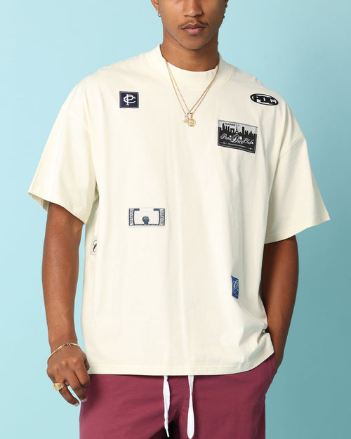Carré Patchwork Oversized T-Shirt Off White