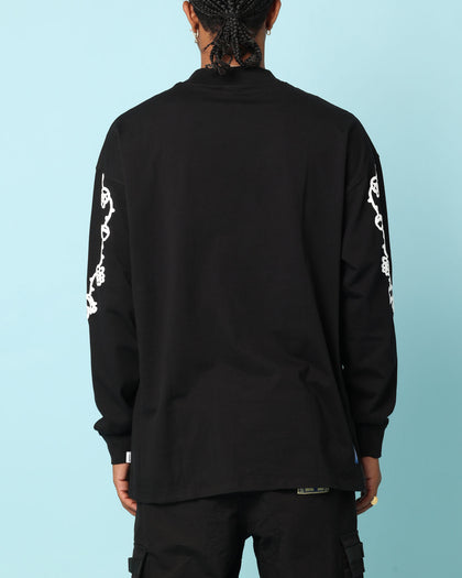 Carré Rosebowl Oversized Long Sleeve T-Shirt Black