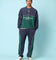 Carré Paris Dice Club Oversized Panel Crewneck Forest Green/Midnight