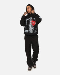 Loiter Ribcage Vintage Hoodie Black