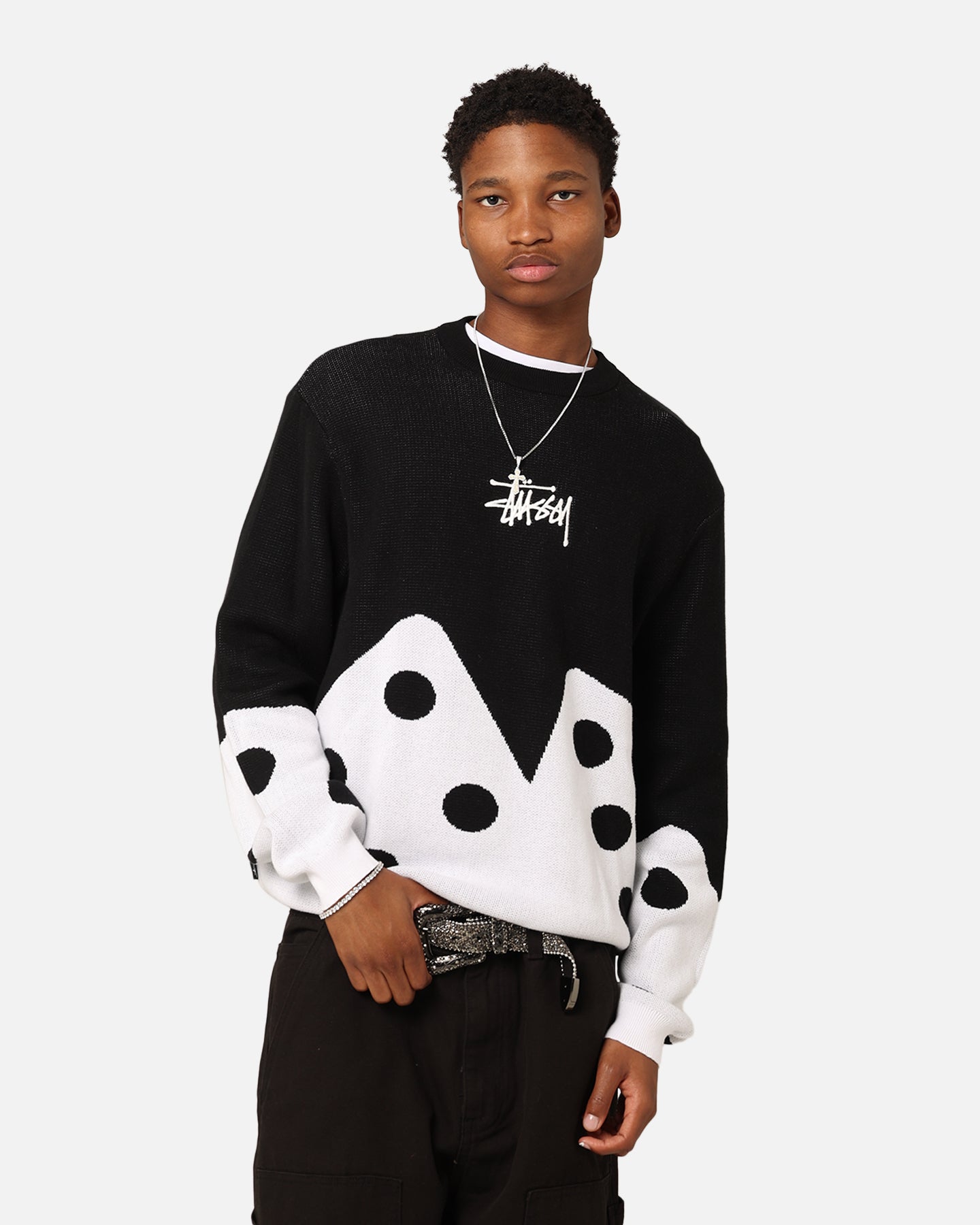 STUSSY DICE MOHAIR SWEATER stussyステューシー Dice Fuzzy STUSSY DICE MOHAIR SWEATER stussyステューシー Dice Fuzzy