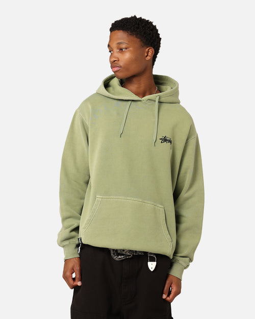 Stüssy Fuzzy Dice Fleece Hoodie Pigment Artichoke
