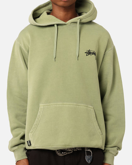 Stüssy Fuzzy Dice Fleece Hoodie Pigment Artichoke