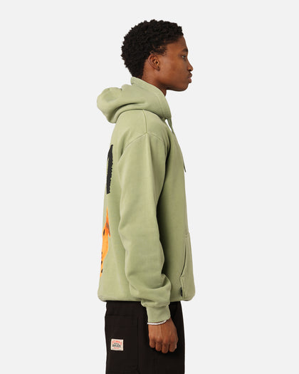 Stüssy Fuzzy Dice Fleece Hoodie Pigment Artichoke