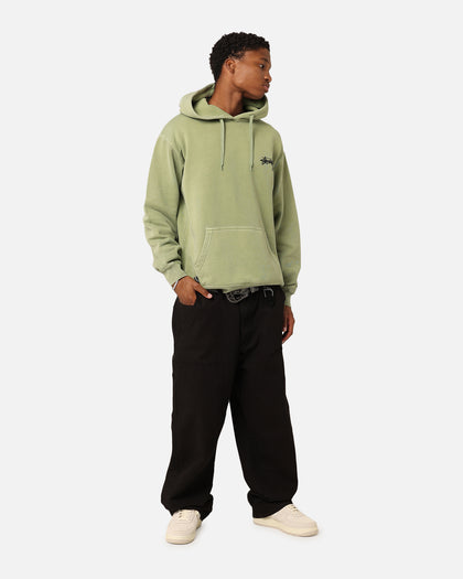 Stüssy Fuzzy Dice Fleece Hoodie Pigment Artichoke
