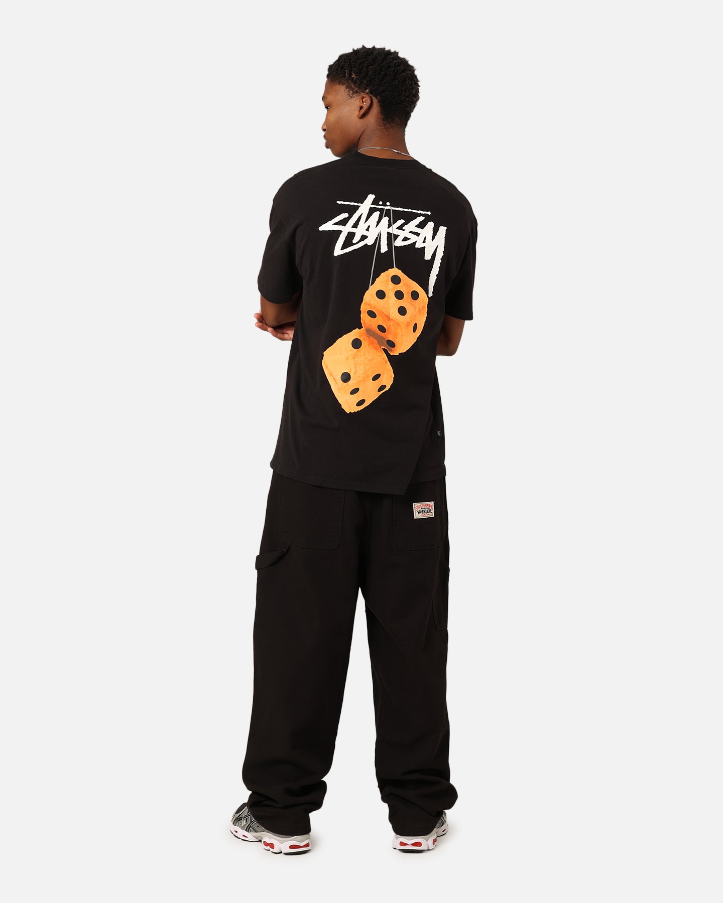 Stüssy Fuzzy Dice T-Shirt Pigment Black | Culture Kings