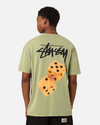 Stüssy Fuzzy Dice T-Shirt Pigment Artichoke